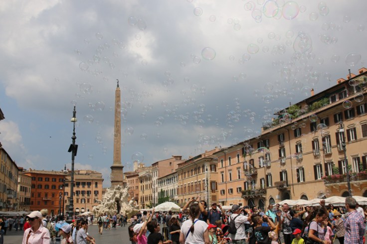 Rom Piazza Navona Seifenblasen