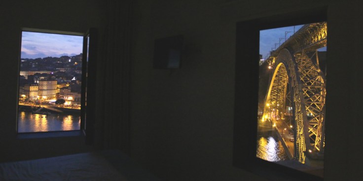 Portugal OhPorto Blick aus dem Fenster