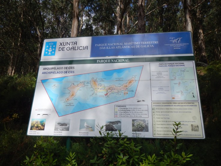 Spanien Galizien Islas Cies Karte