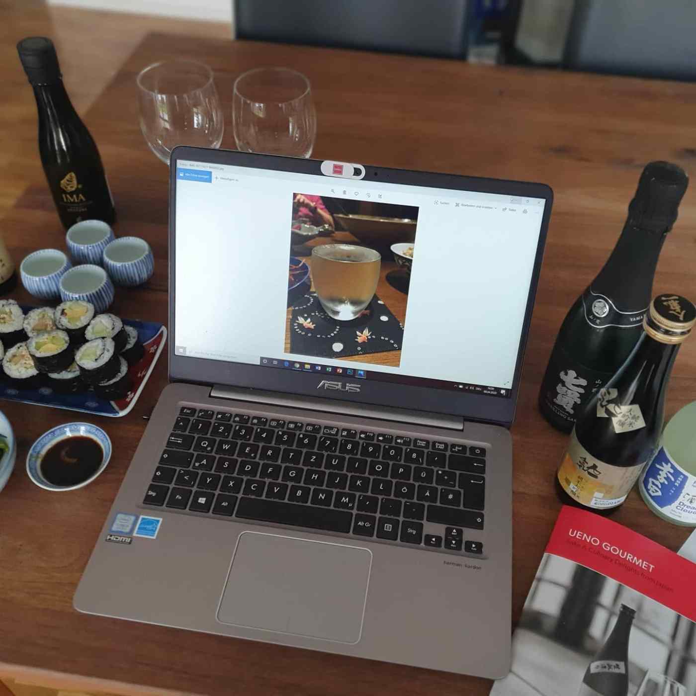 Online Sake Verkostung Ueno Gourmet