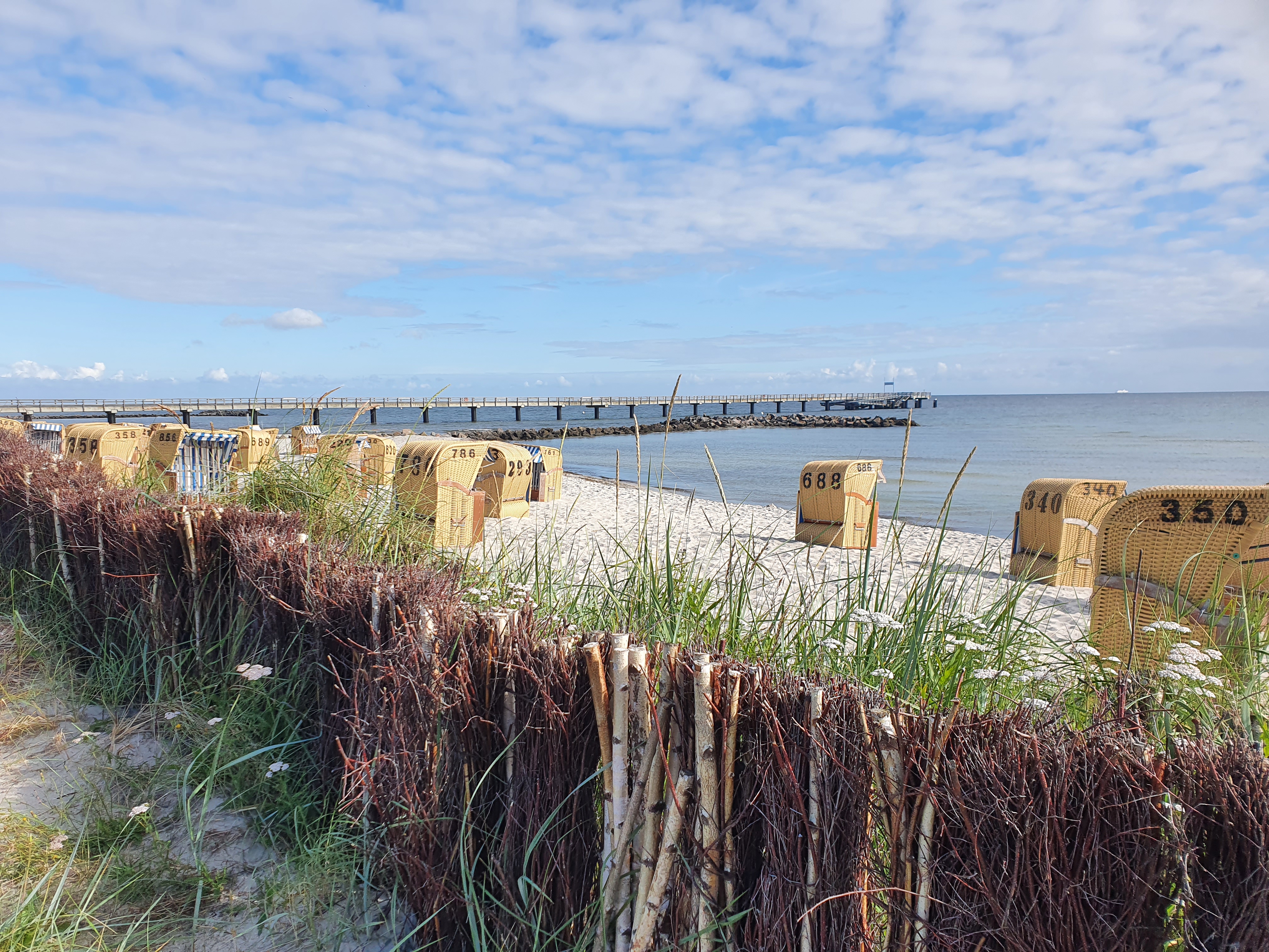Schönberg Strand mit Seebrücke