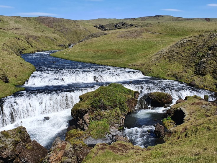 Island Hestavadsfoss oberhalb Skogafoss