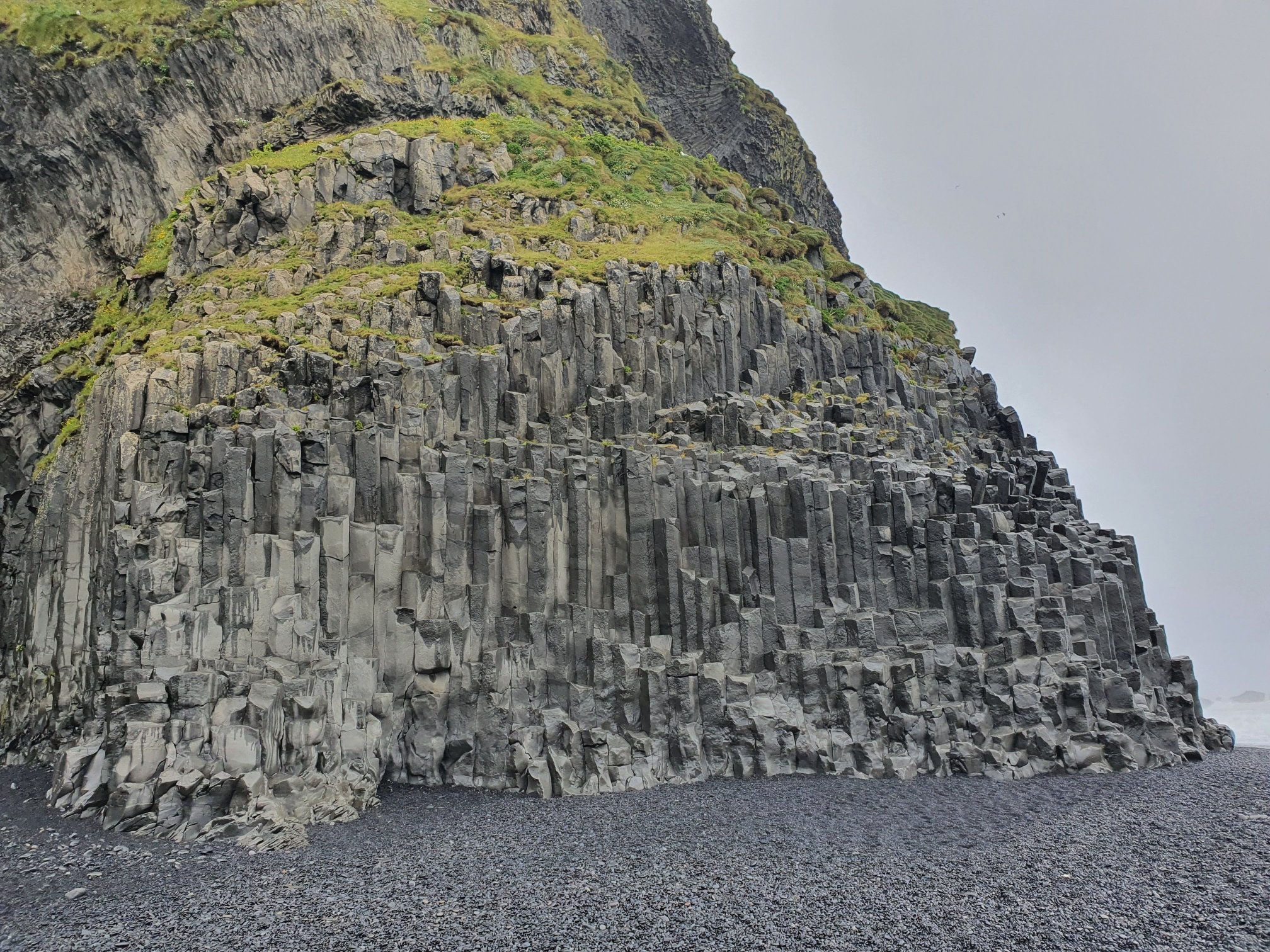 Island Reynisfjara Basaltsäulen