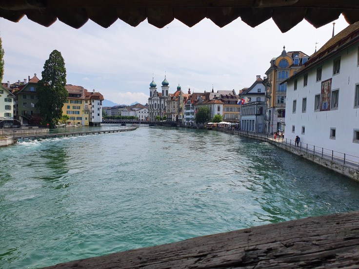Luzern Blick von Spreuerbrücke