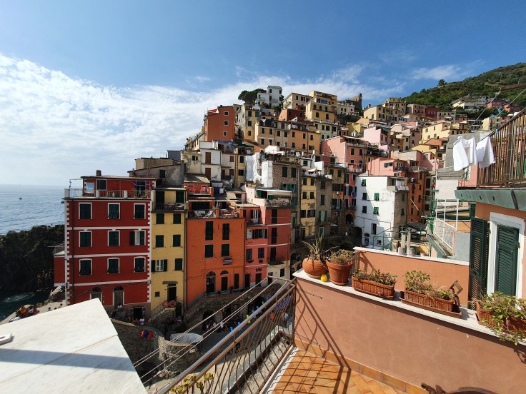 Cinque Terre Riomaggiore Blick vom Apartment