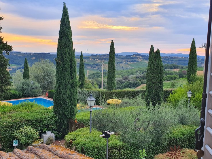 Montespertoli Villa La Cappella Blick über Chianti