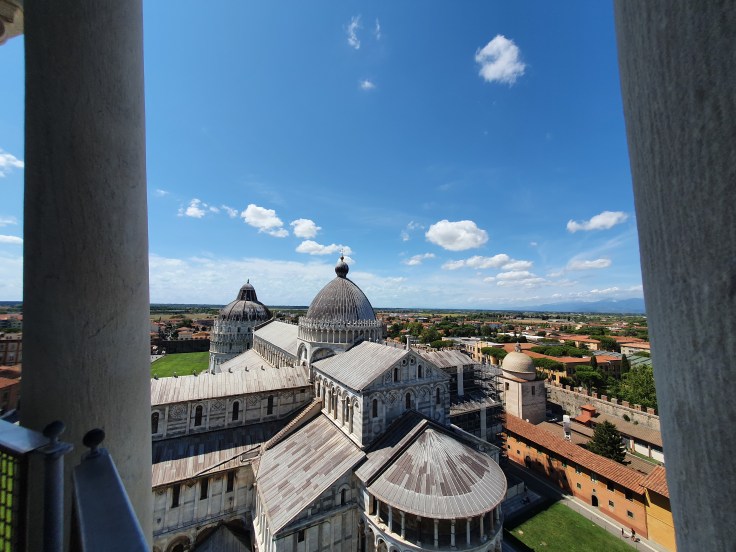 Pisa - Blick vom Schiefen Turm auf den Dom