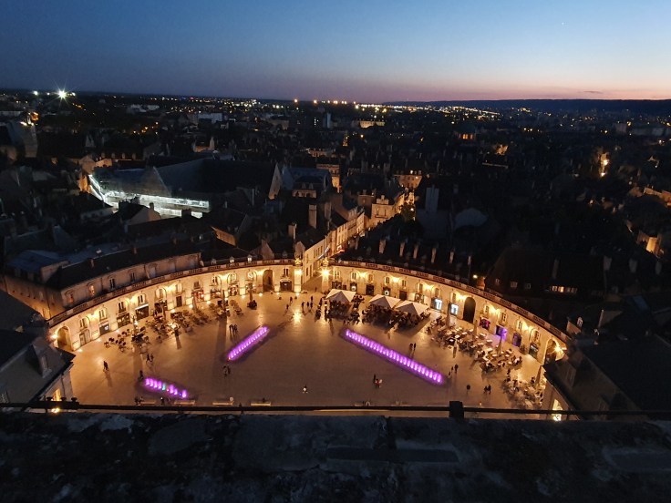 Dijon - Aussicht vom Tour Phillipe le Bon bei Nacht