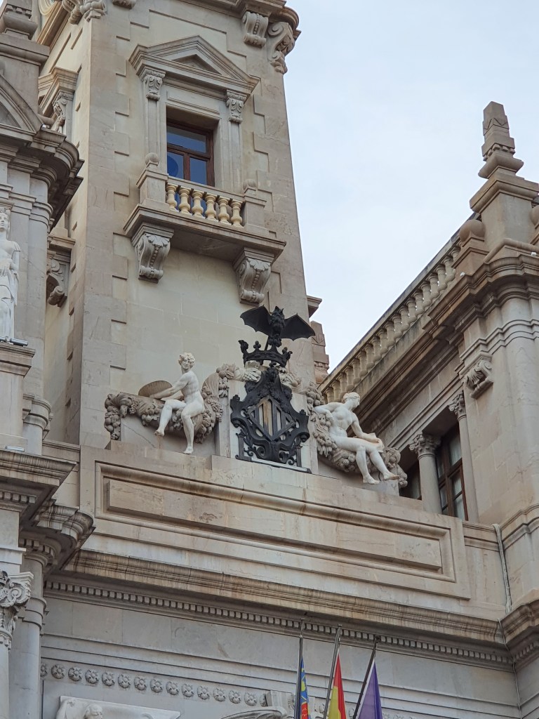 Valencia Fledermaus am Rathaus Ajuntament
