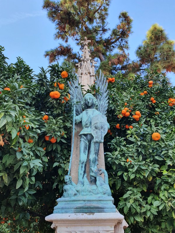 Valencia Orangenbäume