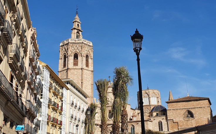Valencia - Kathedrale von der Placa de la Reina aus