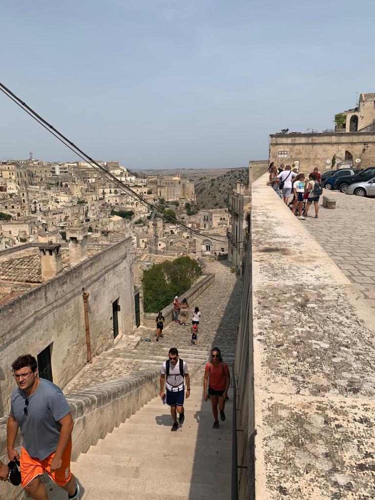 Matera: Hier wurde die Rampe für den Motorradsprung gebaut