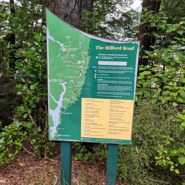 Highway 94 zum Milford Sound - Stops und Lookouts