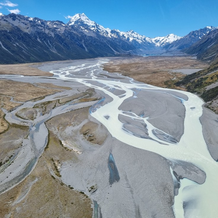 Mt Cook und Tasman Lake/Valley/Gletscher
