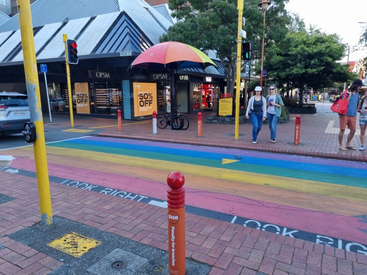 Cuba Street Rainbow Crossing