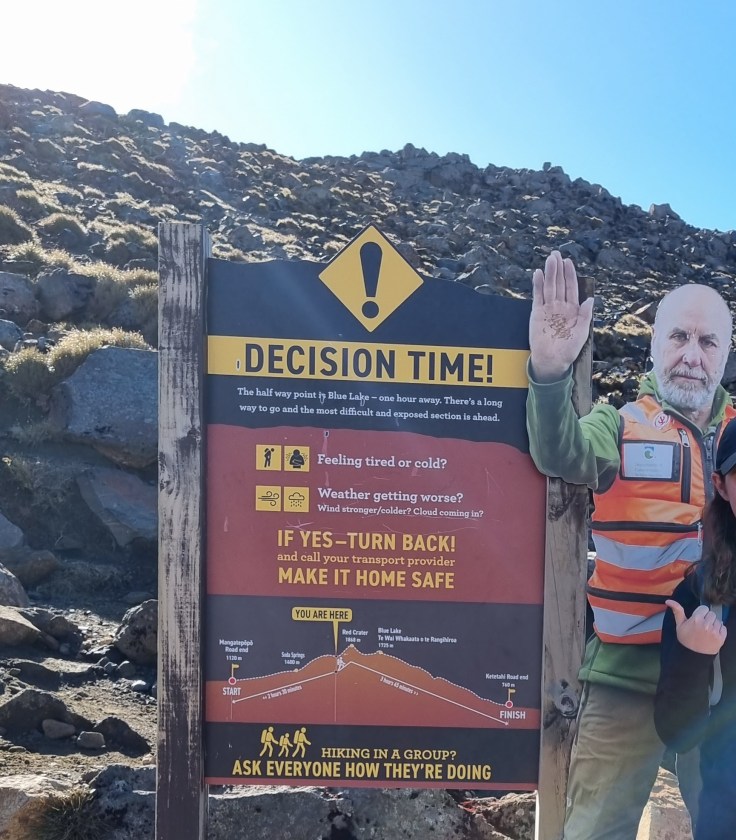 Tongariro Crossing - Decision time