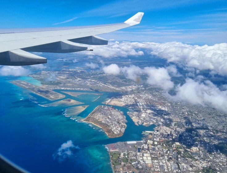 Anflug auf Honolulu