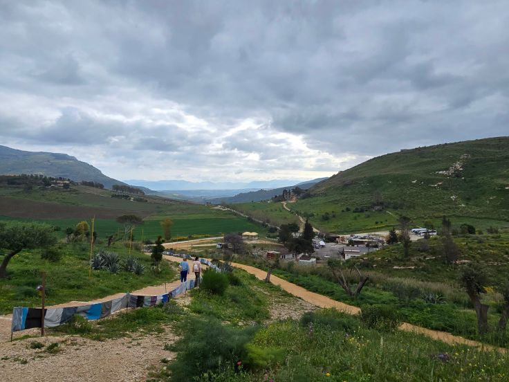 Sizilien: Segesta; Blick vom Tempel