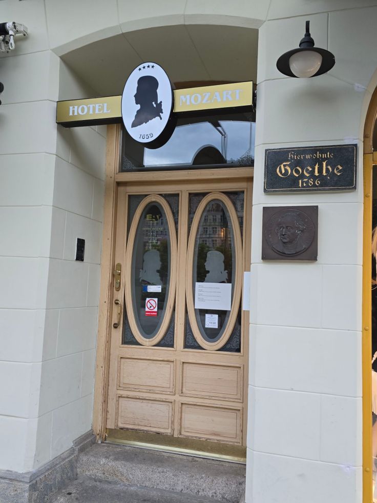 Auch Goethe war natürlich in Karlsbad