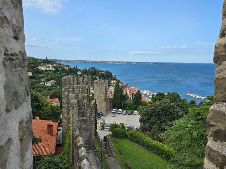 Piran: Blick von der Stadtmauer