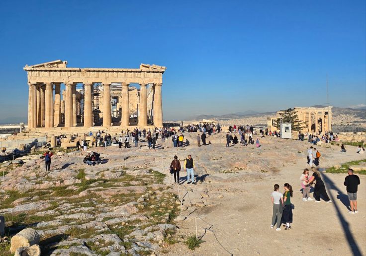Athen Akropolis Parthenon und Erechtheion