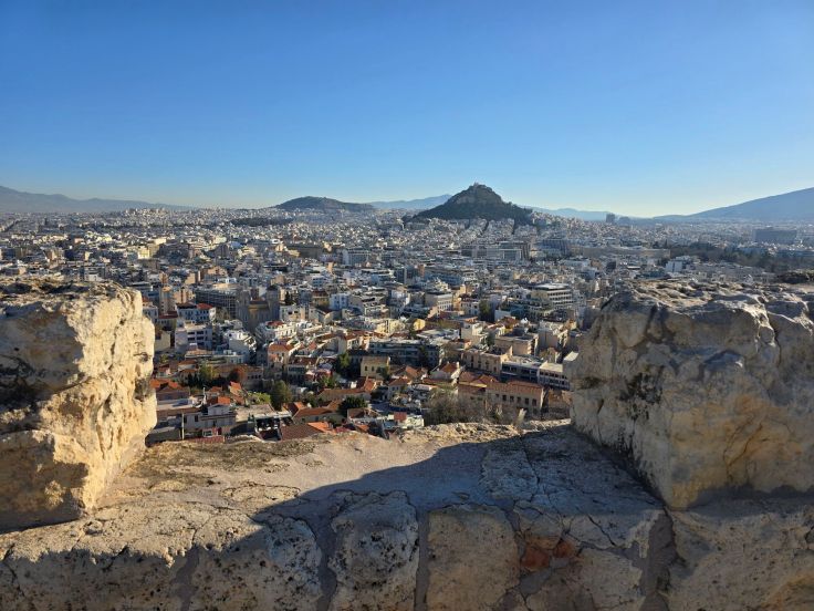 Akropolis - Blick über Stadt