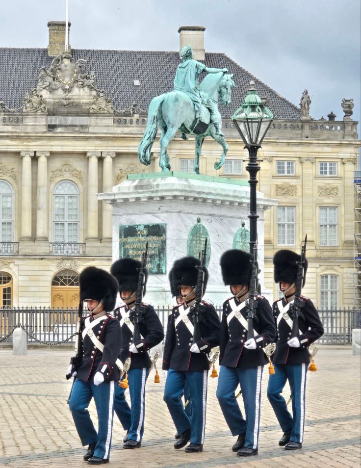 Kopenhagen - Schloss Amalienborg, Wachablösung