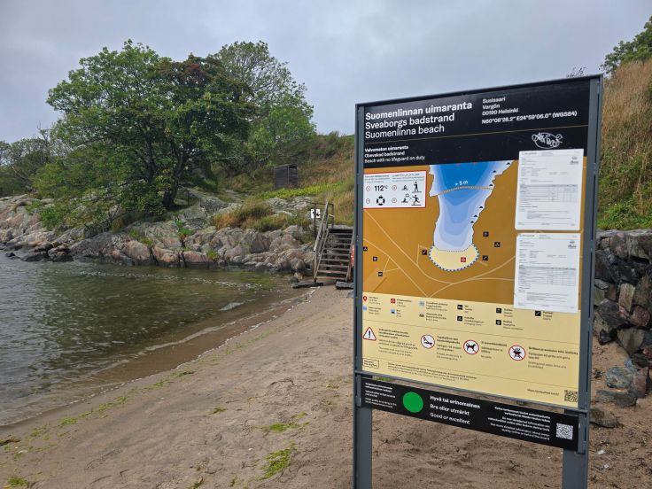 Festungsinsel Suomenlinna: Strand