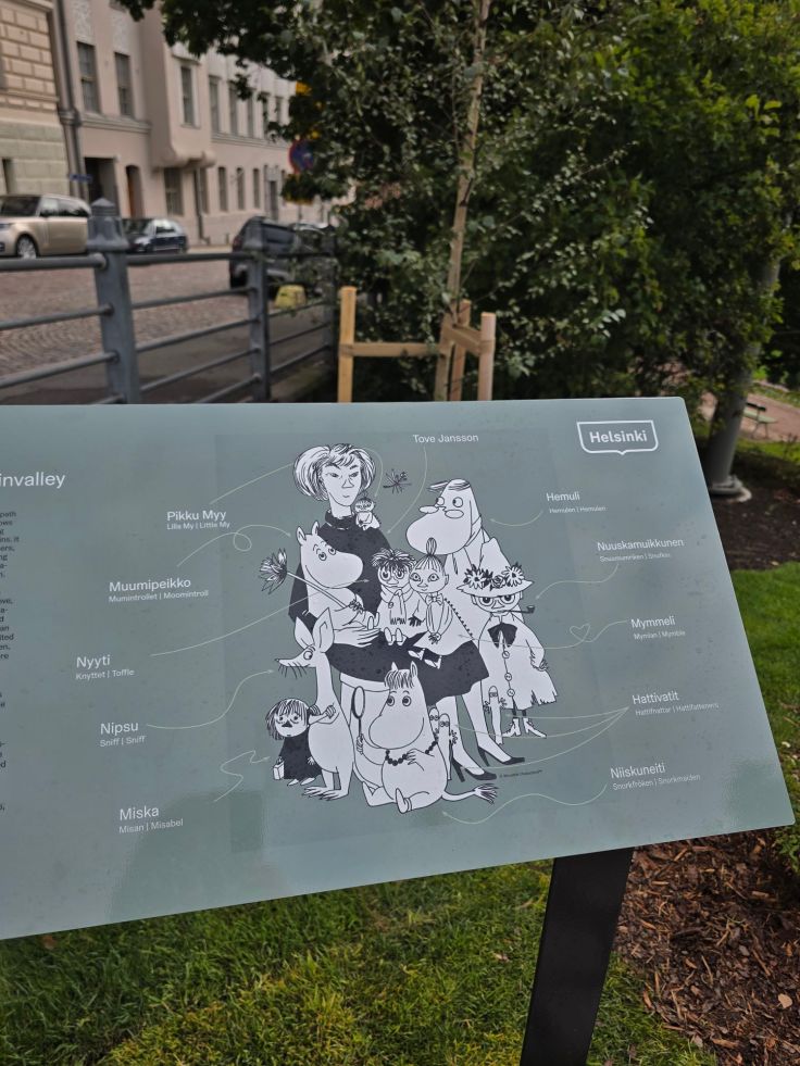Mumin-Familie im Tove-Jansson-Park
